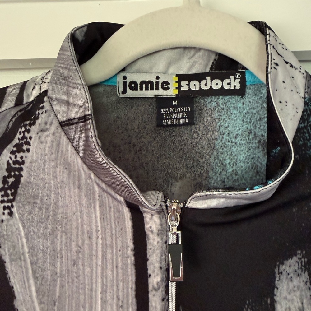 Jamie Sadock Monochrome Zip Pullover - Picture 2 of 3